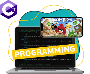 Программирование на C#. Удивительный мир 2D-игр - Школа программирования для детей, компьютерные курсы для школьников, начинающих и подростков - KIBERone г. Паттайя